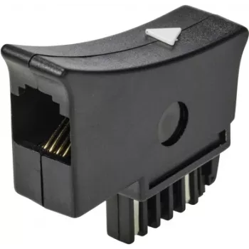 Renkforce Adaptador de telefone (analógico) [1x ficha TST - 1x ficha RJ11 6p4c] preto (RF-5046540)