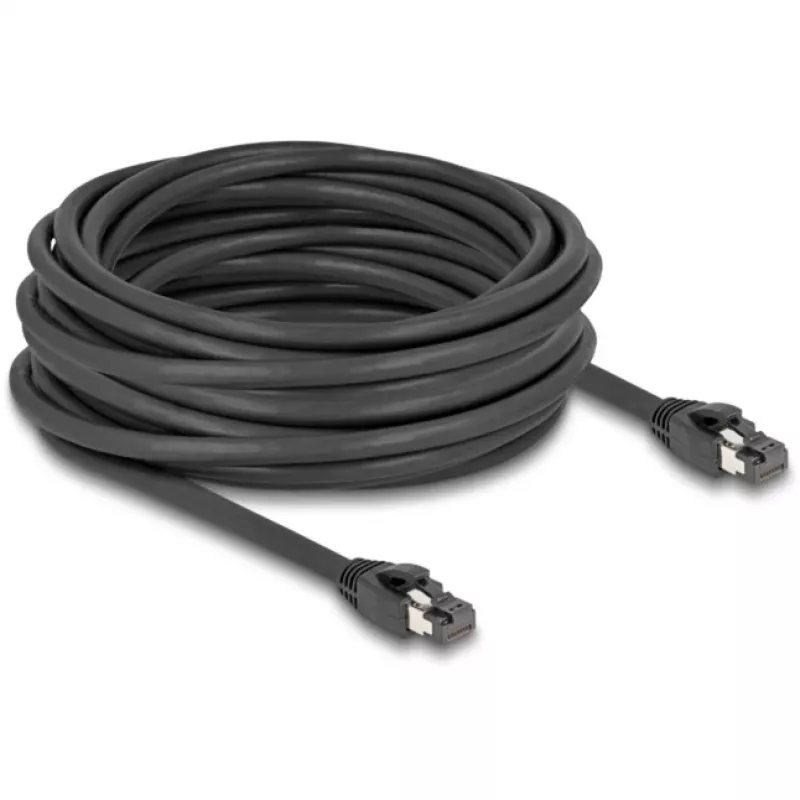 Cabo de rede DeLOCK RJ45 Cat.8.1 10 m preto