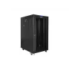 Armário de rack 19 polegadas 22U 800x1000 Portas de vidro LCD (Flat Pack) V2 preto