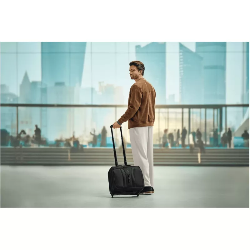 Mala para portátil com rodas Wenger Legacy Série preta para 15,6 polegadas (39,62 cm) com compartimento para tablet