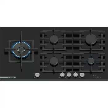 Placa Bosch Serie 8 PRS9A6H40 preta encastrável 90 cm gás 5 zona(s)