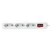 Extensão de energia LogiLink LPS230 1,5 m 3 tomadas AC interior branco