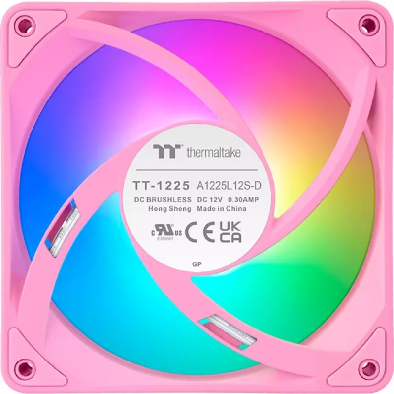 Ventoinhas de caixa Thermaltake CT120 EX ARGB 120mm rosa pack de 3
