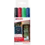 Marcador de giz Edding 4095 Bullet Preto Azul Verde Vermelho