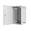 Lanberg WF10-2309-00S Armário rack de parede de 10 polegadas 9U, cinzento, porta metálica, 280x310 mm