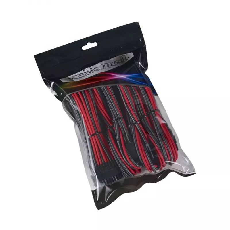 Cabo de alimentação interno CableMod CM-PCAB-BKIT-NKCR-3PK-R carbon red
