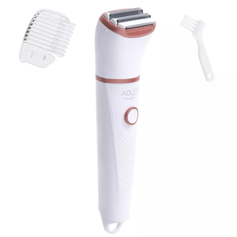 Máquina de barbear a seco e molhado Adler AD 2941 para mulher, branco