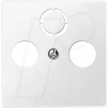 Placa de parede / tampa de interruptor Merten 297519 — branco, termoplástico, 1 módulo
