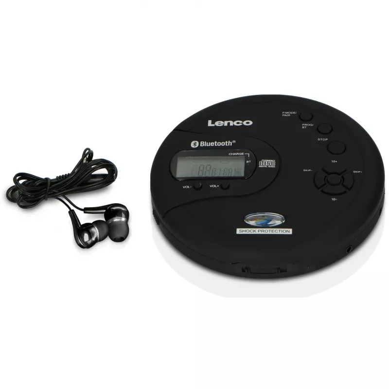 Leitor de MP3 Lenco CD-300 preto