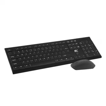 Conjunto de teclado e rato sem fios NanoRS com design ergonómico – RS580 para uma utilização fluida e eficiente