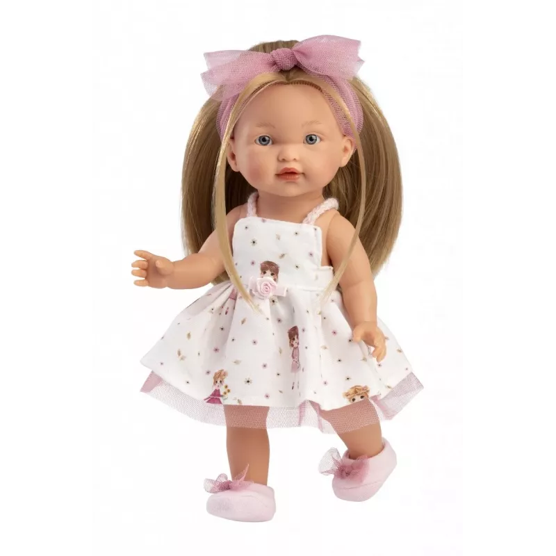 Boneca Llorens Valeria 28 cm – características realistas, corpo macio, cabeça e membros de vinil
