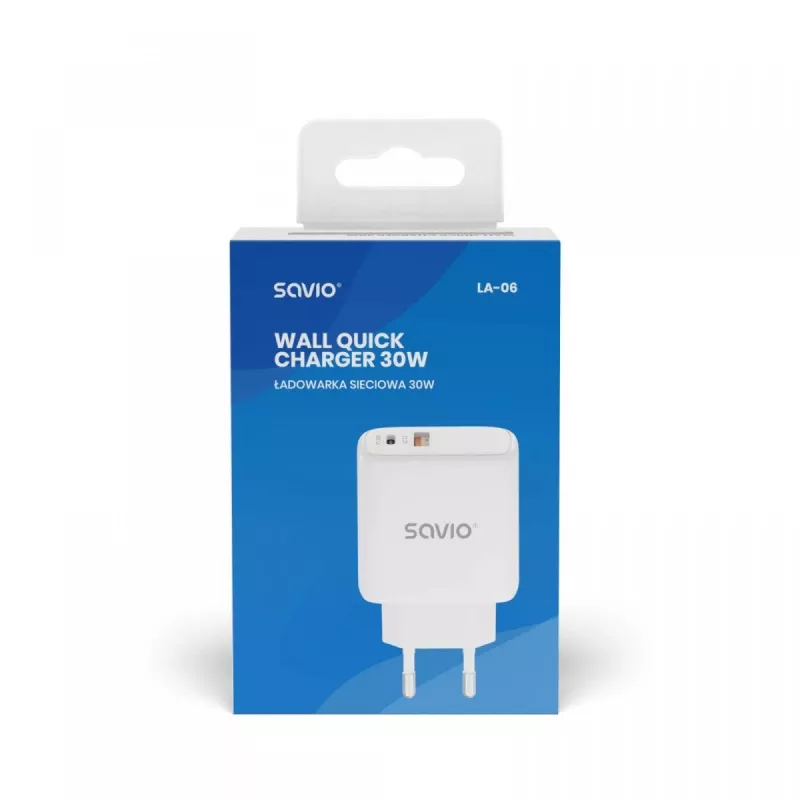 SAVIO LA-06 USB Type-A e Type-C Quick Charge Power Delivery 3.0 interior