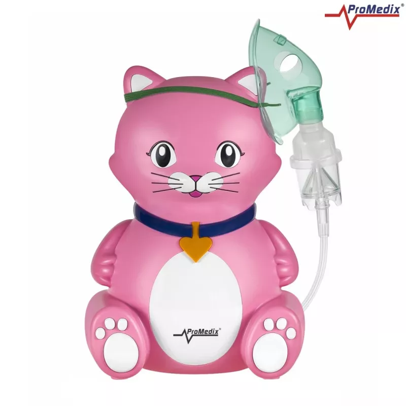 Nebulizador inalador ProMedix PR-816 design compacto para crianças, modelo PR-816