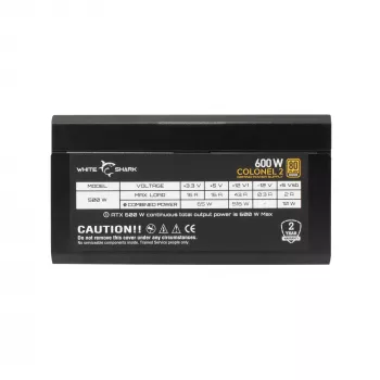 Fonte de alimentação White Shark GPSU-B600S Colonel-2 600W