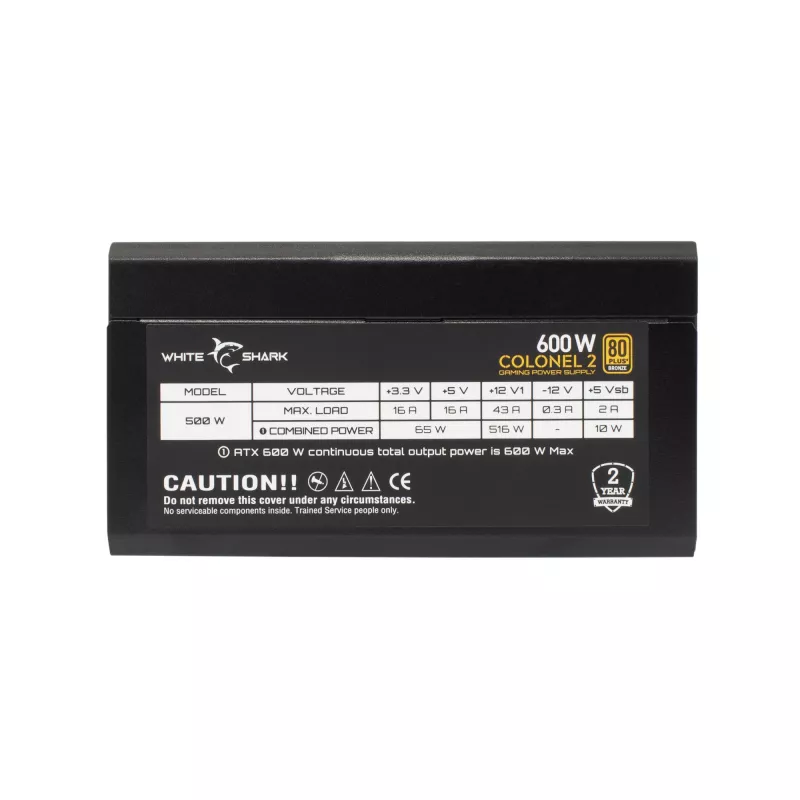 Fonte de alimentação White Shark GPSU-B600S Colonel-2 600W