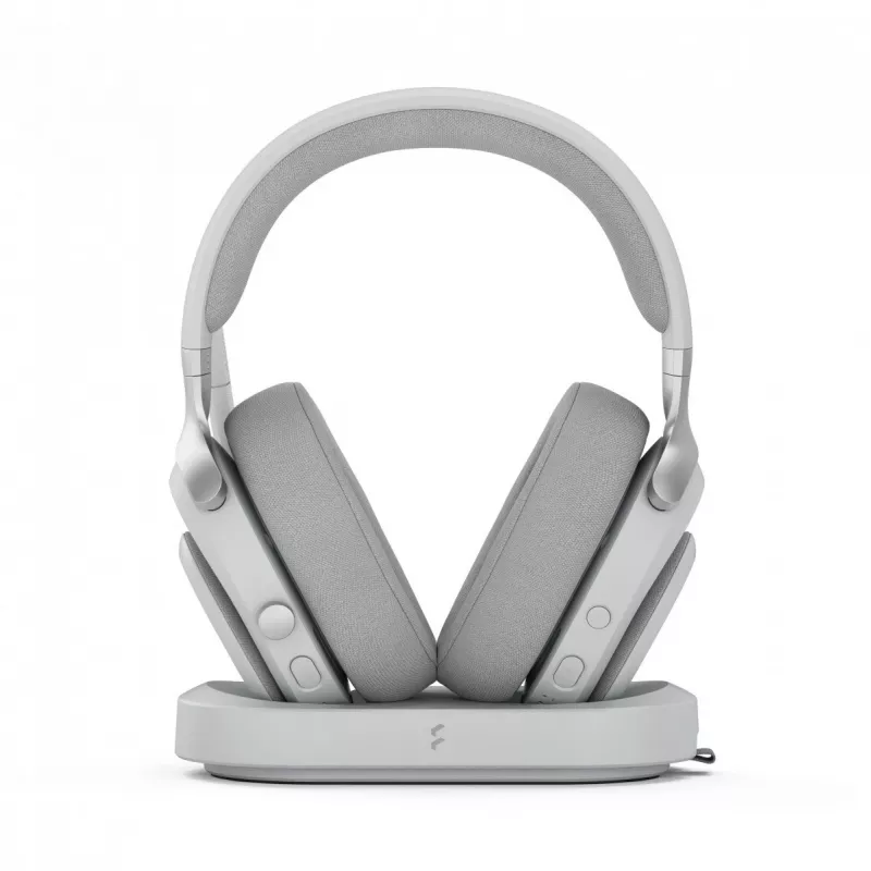 Headset Fractal Design Scape com fios & sem fios arco de cabeça música estação de carregamento Cinzento