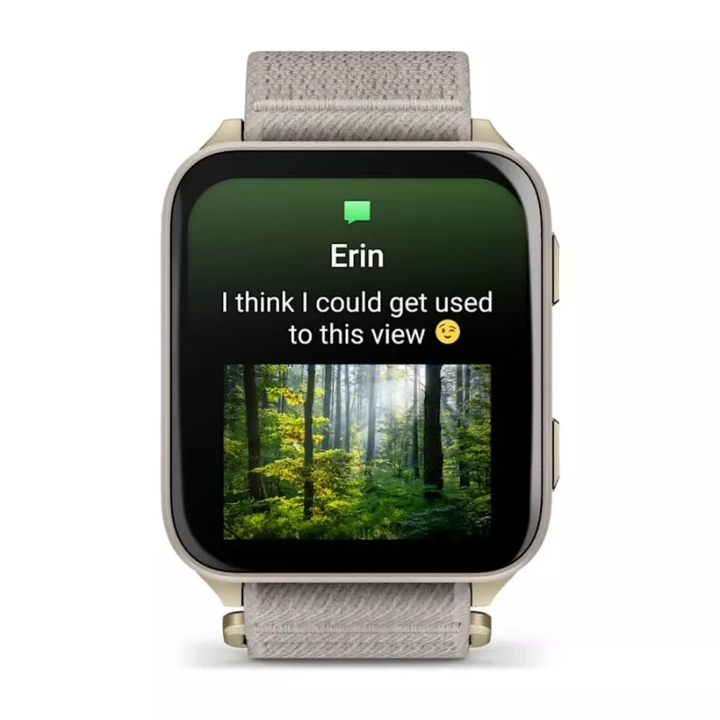 Smartwatch GARMIN Venu X1 — 5,08 cm (2 polegadas) AMOLED 448×486 px, ecrã tátil, Wi‑Fi, GPS, bracelete de nylon, 34 g
