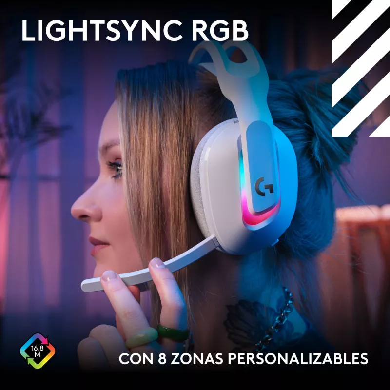 Auscultadores sem fios e com fios Logitech G Astro A20 X branco
