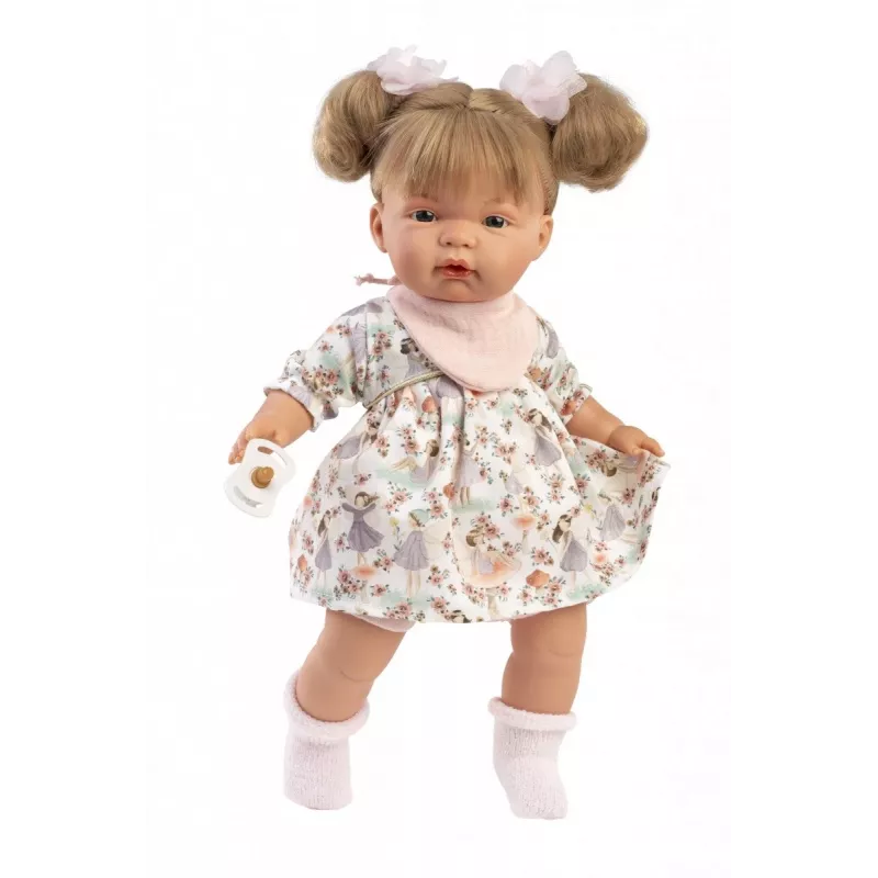 Boneca Llorens Joelle, 38 cm Boneca chorona com características realistas e corpo macio