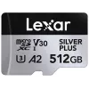 Memória flash Lexar 512 GB UHS-I microSDXC SILVER PLUS