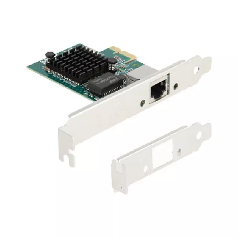 Placa DeLOCK PCI Express x1 1 x RJ45 Gigabit LAN BCM cinzento