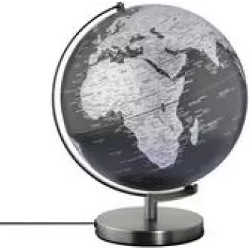 Globo de mesa TROIKA G3011T-BKSI/CB — globo de mesa compacto para colocação na secretária