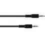 Cabo estéreo Omnitronic 3,5 mm 3 m preto – cabo de ligação de áudio, Modelo 30211605