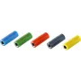 Conector banana ShiverPeaks BS56230-SET preto azul verde vermelho amarelo
