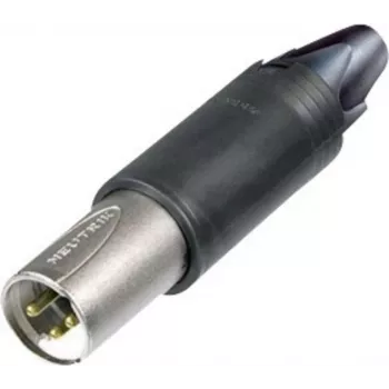 Conector XLR Neutrik ficha, reta, conector fêmea, reta N.º de polos: 3 prateado NC3FM-C 1 unid. (NC3FM-C)