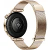 Smartwatch HUAWEI WATCH GT5 41 mm – 1,32 polegadas AMOLED, 466×466, 323 mAh, caixa em aço inoxidável, bracelete dourada