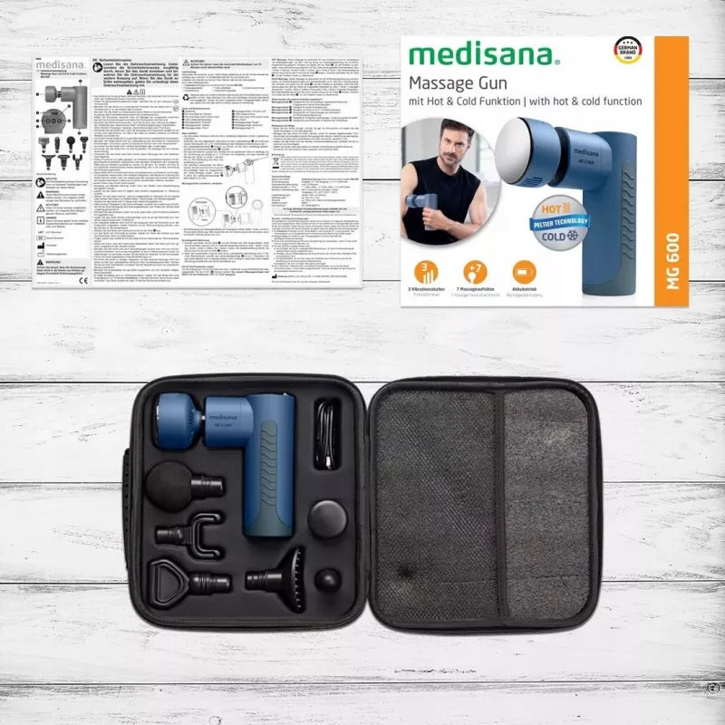 Massageador Medisana MG 600 Universal Preto, Azul