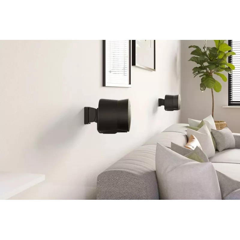 Suporte de parede Vogels | Suporte de parede para coluna para Sonos Era 300 | Inclinável, orientável | Capacidade máxima 7 kg | Preto