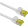 Cabo de Patch Ethernet helos Ultra Fino 10 m S/FTP Cat6a RJ-45