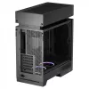 Caixa de PC de secretária DeepCool CL6600 preta — suporta fontes de alimentação ATX/PS2/SFX/SFX-L, ventoinha frontal de 140 mm, topo/traseira de 120/140 mm, unidades de 2,5/3,5 polegadas