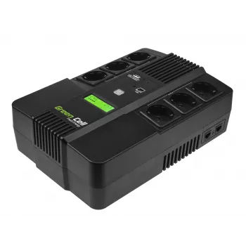 Green Cell AiO 800VA LCD UPS fonte de alimentação ininterrupta Line-Interactive 0,8 kVA 480 W 6 tomadas