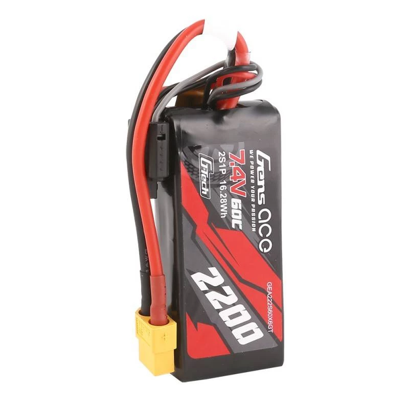 Bateria Gens ace G-Tech 2200mAh 7,4V 60C 2S1P LiPo
