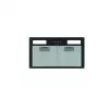 CATA GT-PLUS 45 BK/M 02030408 exaustor de cozinha (canopy), 60 cm, 645 m³/h, classe energética C, LED, filtros metálicos, controlo mecânico, preto