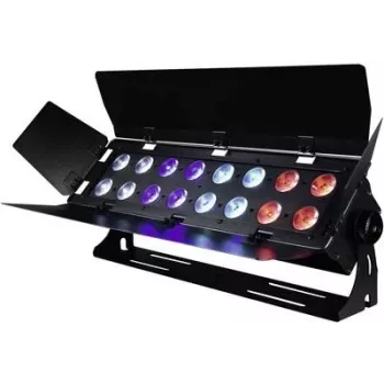 Luminária de efeitos LED EUROLITE modelo 51913891 — 16 LEDs, controlo DMX
