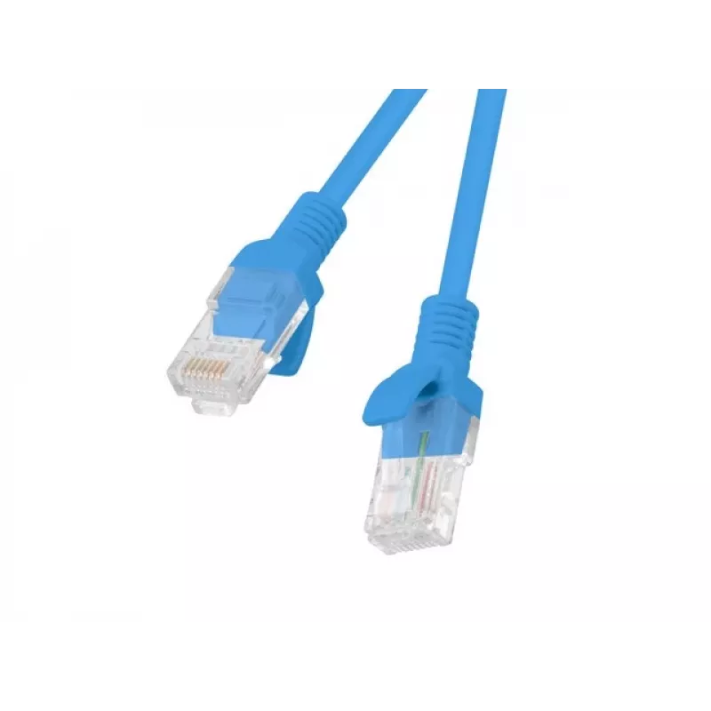LANBERG PCU6-20CC-0300-B Cabo de rede Cat6 U/UTP, 3 m, azul, embalagem de 10