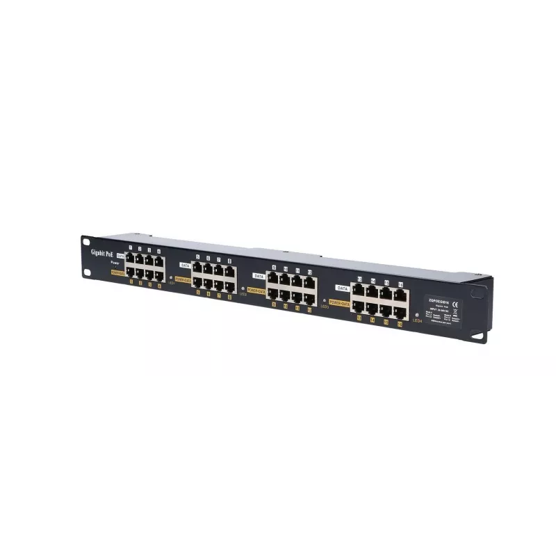 Injetor PoE Gigabit Extralink 16 portas 16x 1000Mb/s RJ45, Rackmount