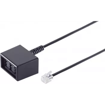 Adaptador ShiverPeaks 71283-8 Western (RJ11) para ficha TAE, conectividade máx. 8/4