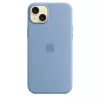Capa de silicone Apple iPhone 15 Plus com MagSafe - azul inverno