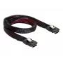 Cabo SAS DeLOCK 83073 0,1 m preto vermelho