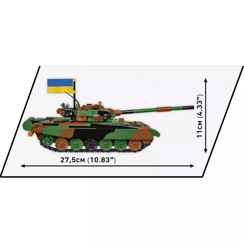 Conjunto de construção COBI T-72M1R PL/UA Forças Armadas 724 peças