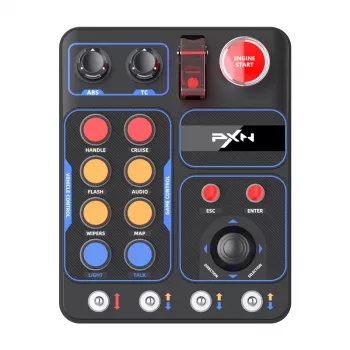 Caixa de controlo painel de botões PXN PXN-CB1 para simracing — painel de interruptores externo com vários botões