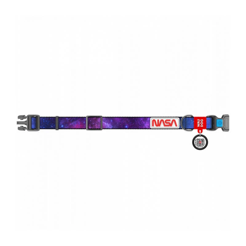 Coleira para cão Waudog NASA21 nylon tamanho M, 20 mm de largura