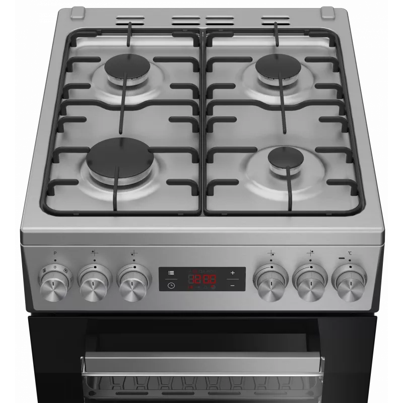 Placa de gás e forno elétrico BEKO FSM52321DXDT aço inoxidável 50 cm, classe de eficiência energética A