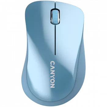 CANYON MW-11, rato sem fios 2,4 GHz, com 3 botões, DPI 1200, pilha: AAA*2 unid., azul, 67*109*38 mm, 0,063 kg