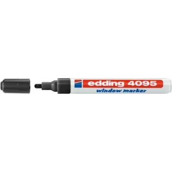 Marcador de giz Edding 4095 preto 10 unid.