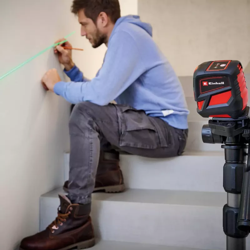 Einhell TC-LL 2 G laser de linhas cruzadas 2270109, autonivelante, linhas verdes, alcance de 16 m